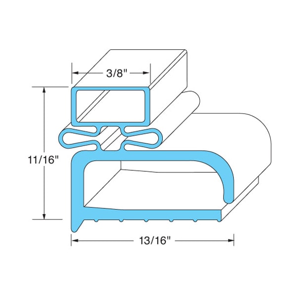 Randell Door Gasket21-1/4" X 22-1/4" For - Part# Rd1042 RD1042 - main
